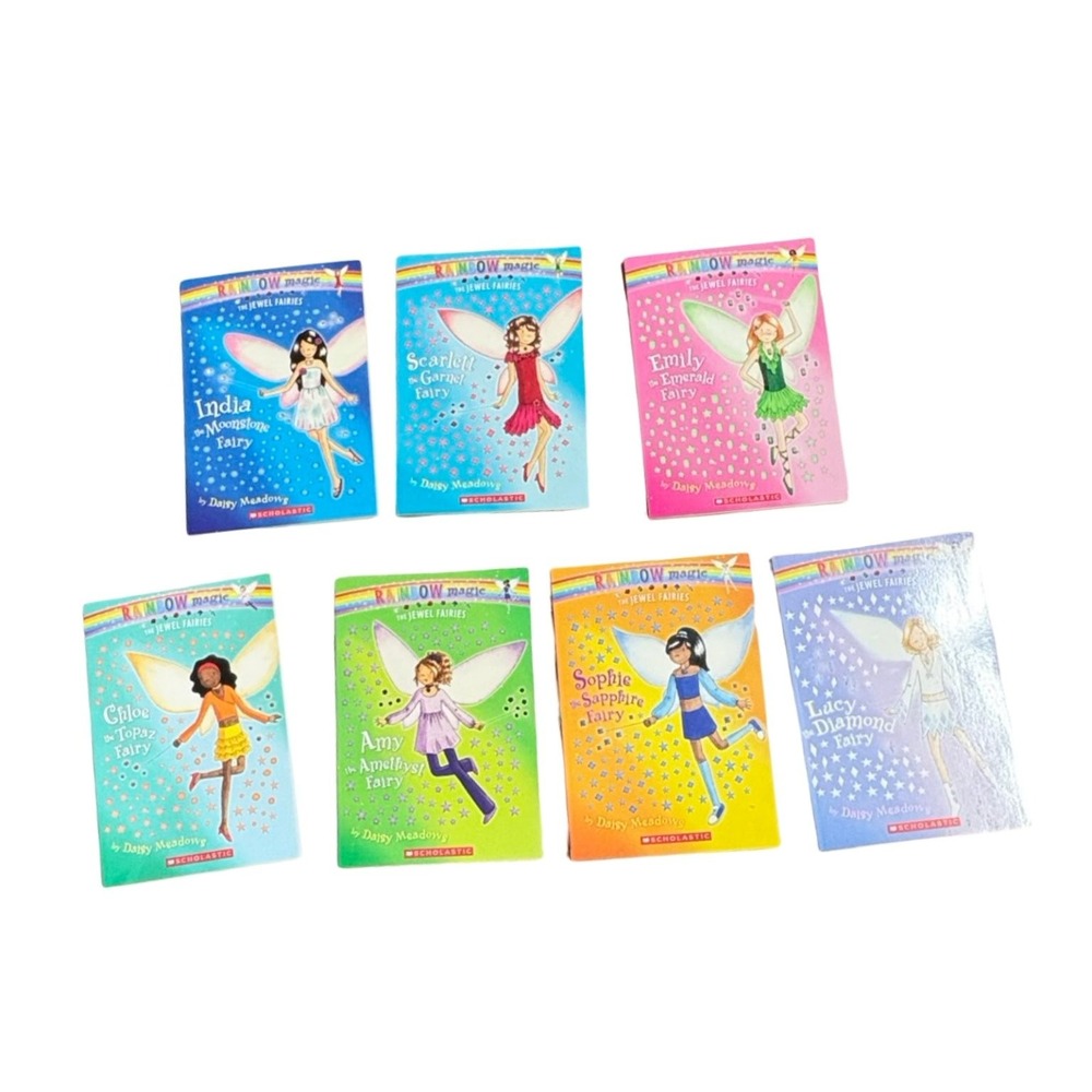 Rainbow Magic The Jewel Fairies 7 Book Set Daisy Meadows Scholastic Kids Fantasy